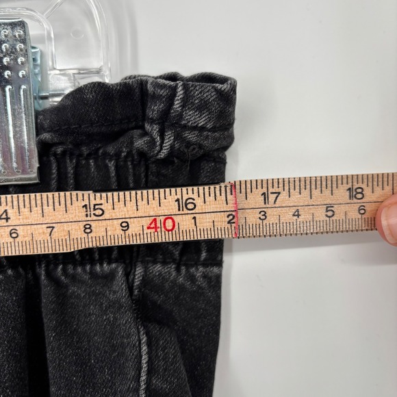 Altar'd State Arula Flare Jeans Sz 12 Black Paperbag Frayed High Rise Stretch - Picture 9 of 11